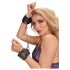 Bad Kitty - cuffs with chain (black-rose gold)
