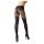 Cottelli - Patterned Open-Front Stockings (Black)