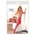 Cottelli - Red Fishnet Thigh-High Stockings - XL