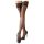 Cottelli - Thigh-High Stockings with 11cm Lace Trim (Black) - 4