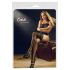 Cottelli - Thigh-High Stockings with 11cm Lace Trim (Black) - 6