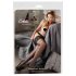 Cottelli - Black Thigh-Highs with 15cm Lace Trim