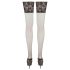 Cottelli - Black Thigh-Highs with 15cm Lace Trim