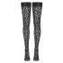 Cottelli Legwear - Black Leopard Print Thigh-Highs - 4