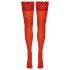 Cottelli - Lace Floral Thigh-Highs (Red)