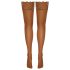 Cottelli - Lace & Floral Thigh-High Stockings (Nude) - 3/M-L