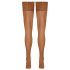 Cottelli - Lace & Floral Thigh-High Stockings (Nude) - 3/M-L