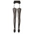 Cottelli - Patterned Fishnet Stockings (Black) - L/XL