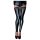 Noir - Lacy Shiny Thigh-High Stockings (Black)