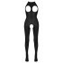 NO:XQSE - Open Halter Catsuit – Black (S-L)