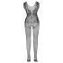 NO:XQSE - Sleeveless Open Net Jumpsuit - Black (S-L)