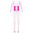 Cottelli - Fishnet Bodystocking (Pink) - Size S-L