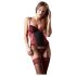 Cottelli - Rose Corset and Thong Set (Red) - 80C/L
