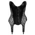 Noir - Black Leopard Print Garter Top