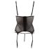 Cottelli - Sleek Striped Sheer Top (Black) - M