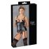 Cottelli Bondage - Glossy Lift-Up Top with Cuffs (Black)