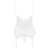 Obsessive 810-COR-2 - Lace Garter Belt Set (White) - L/XL