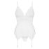 Obsessive 810-COR-2 - Lace Garter Belt Set (White) - L/XL