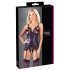 Cottelli - Lace Open Top & Thong Set (Black) - L
