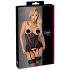 Cottelli - Pearl-Adorned Open Top (Black) - M