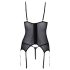 Cottelli - Pearl-Adorned Open Top (Black) - M