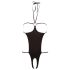 NO:XQSE - Open Rhinestone Bodysuit - Black (S-L)