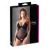 Cottelli - Velvet Adjustable Bodysuit (Black)