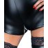 Noir - Glossy Long-Sleeve Romper (Black) - M