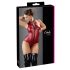 Cottelli Party - Zip-Up Sleeveless Shiny Bodysuit (Red)