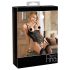 Abierta Fina - Sparkling Strap Lace Open Bodysuit (Black)  - 80C/M
