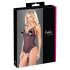 Cottelli - Lacy, Beaded Open Body (Black)