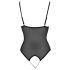 Cottelli - Lacy, Beaded Open Body (Black)