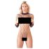 NO:XQSE - Long Sleeve Mesh Bodysuit - Black (S-L)