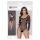 NO:XQSE - Long-Sleeve, Glitter Mesh Bodysuit - Black (S-L)