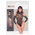 NO:XQSE - Long Sleeve Fishnet Bodysuit - Black (S-L)
