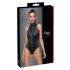 Cottelli Party - Black Snakeskin Pattern Bodysuit