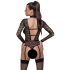 Cottelli - Sheer Strappy Bodysuit (Black)
