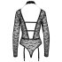 Cottelli - Sheer Strappy Bodysuit (Black)