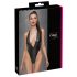 Cottelli Party - Shiny Halter Neck Bodysuit (Black) - L
