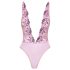 Kissable - body with rose embroidery (pink) - L/XL