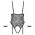 Cottelli Bondage - Open Body with Cuffs (Black)