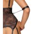 Cottelli Bondage - Open Body with Cuffs (Black)