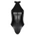 Noir - Shiny Halter Neck Bodysuit (Black)