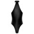 Noir - Shiny Halter Neck Bodysuit (Black)