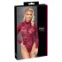 Cottelli - Sheer Lace Bodysuit (Red) - M
