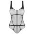 Obsessive B336 - Sheer, Open Net Bodysuit (Black) - Sizes S-L