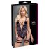 Cottelli - Open Strappy Black Lingerie Bodysuit - M