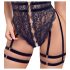 Cottelli - Open Strappy Black Lingerie Bodysuit - L