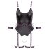 Cottelli - Open Bondage Body with Handcuffs (Black)