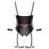 Cottelli - Open Bondage Body with Handcuffs (Black)